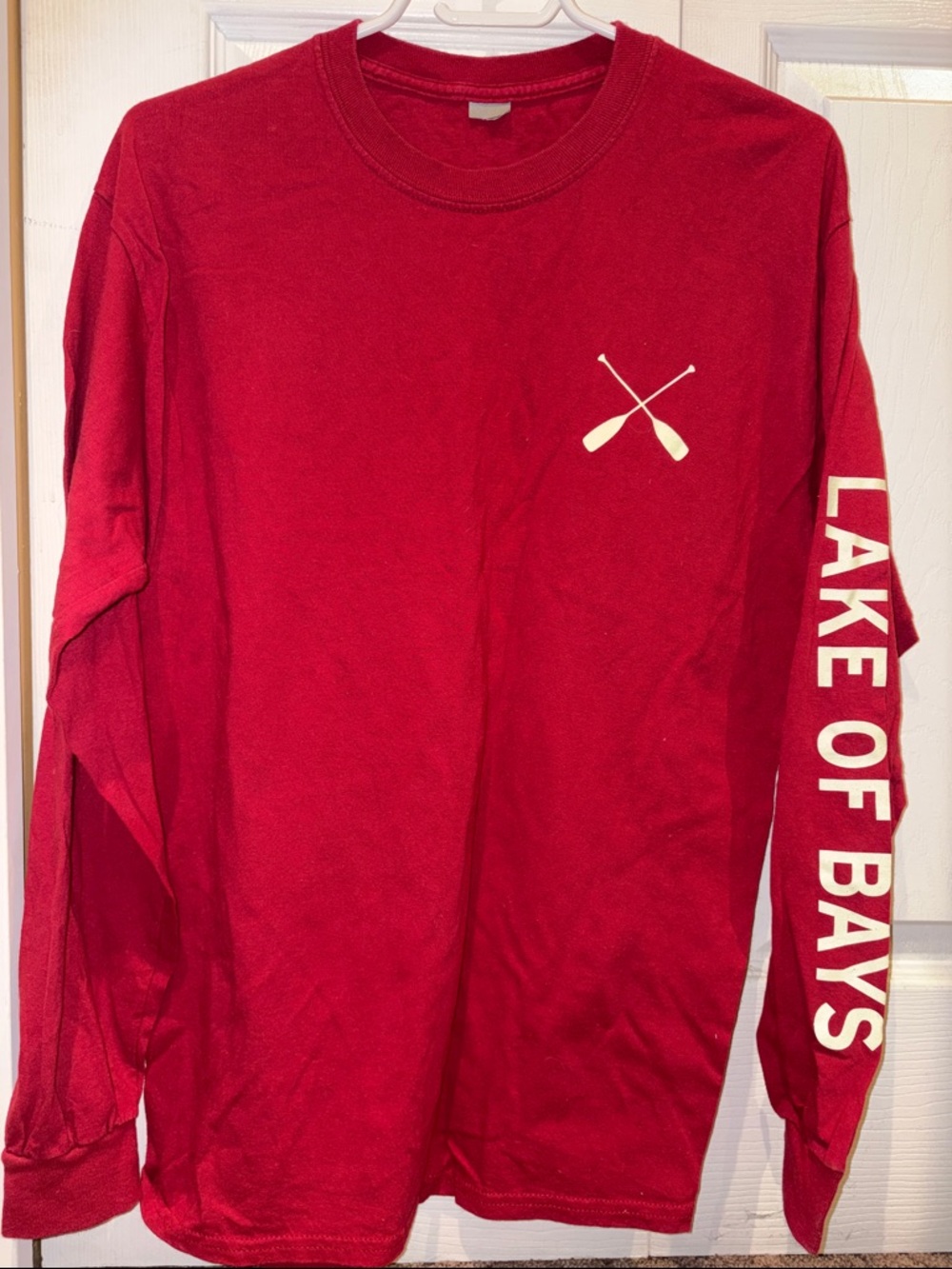 Lake of Bays Red Long-Sleeve Shirt